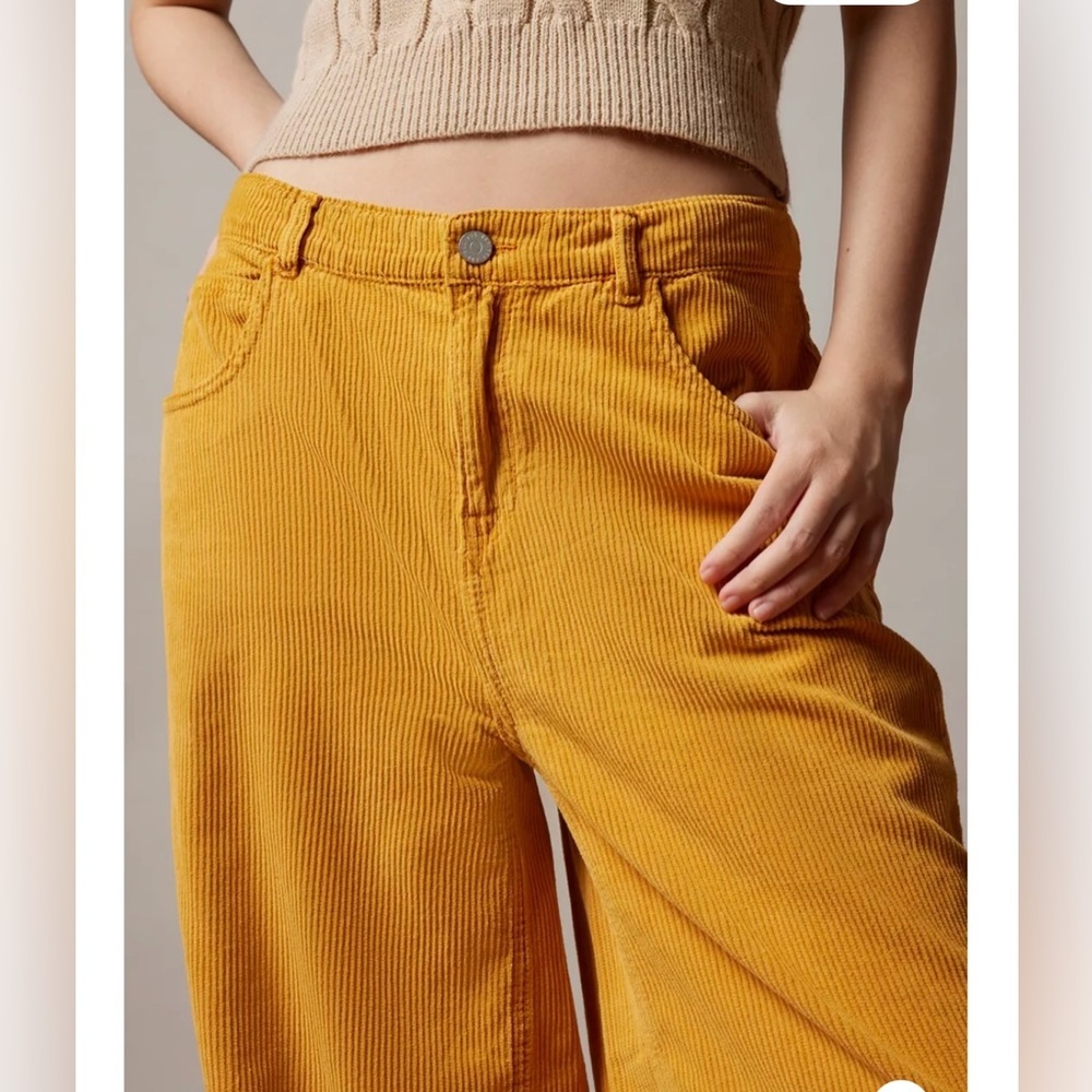 Urban Outfitters BDG Logan Corduroy Baggy Buckle Pant 15" Waist NWOT - Picture 5 of 11